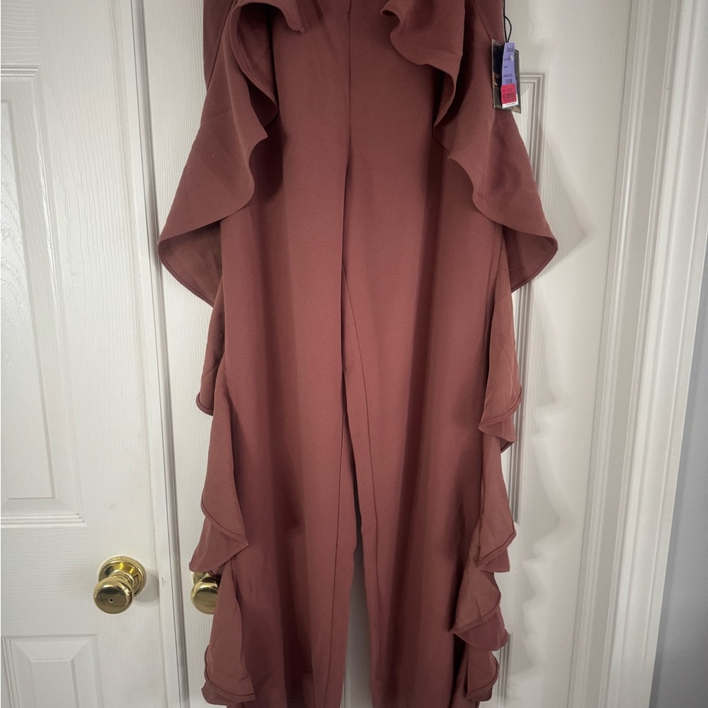 Ruffled Brown pants